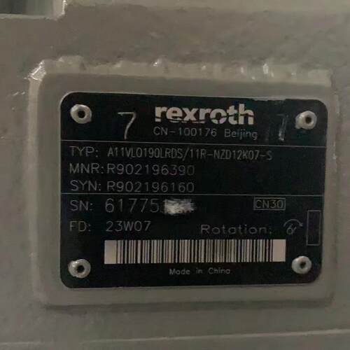 力士乐柱塞泵R902196390掘进机液压A11VLO190LRDS/11R-NZD12K07-S