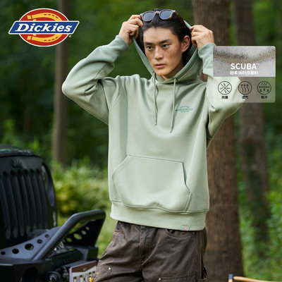 Dickies 25秋冬新空气层面料连帽卫衣宽松舒适前胸刺绣 DK0A884W