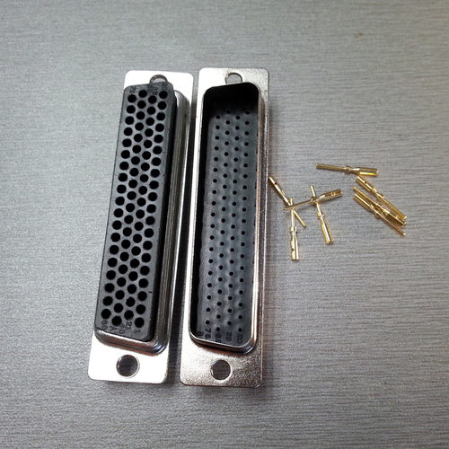 HDB78针压线式连接器 高密度78Pin镀金3U公头 新品实心打线式端子