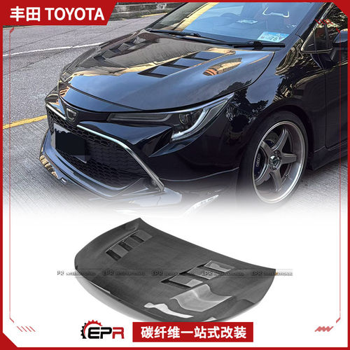 适用于 GR Corolla 两箱卡罗拉 E210  雷凌 开孔碳纤机盖AM款改装