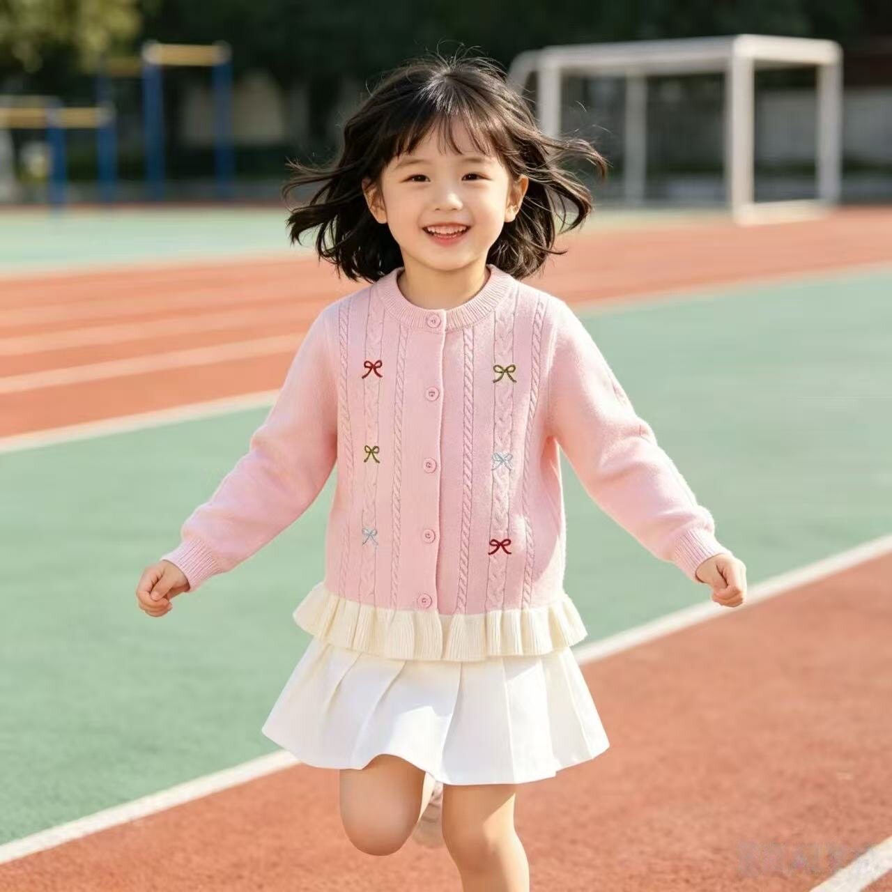 女童毛衣开衫2026新款儿童秋冬款小童针织外套春秋季女孩宝宝上衣