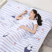 纯棉隔脏睡袋旅行户外出差便携防脏床单酒店卫生内胆单人双人被套