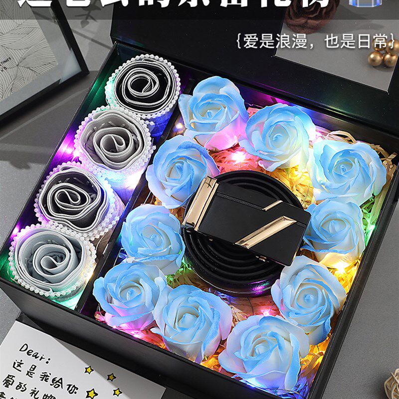 七夕情人节礼物送男友朋友男生实用老公生日浪漫男士内裤花束礼盒