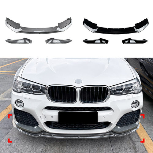适用宝马X3 F25 X4 F26 LCI M Sport 2014-2017 前唇前铲包角改装