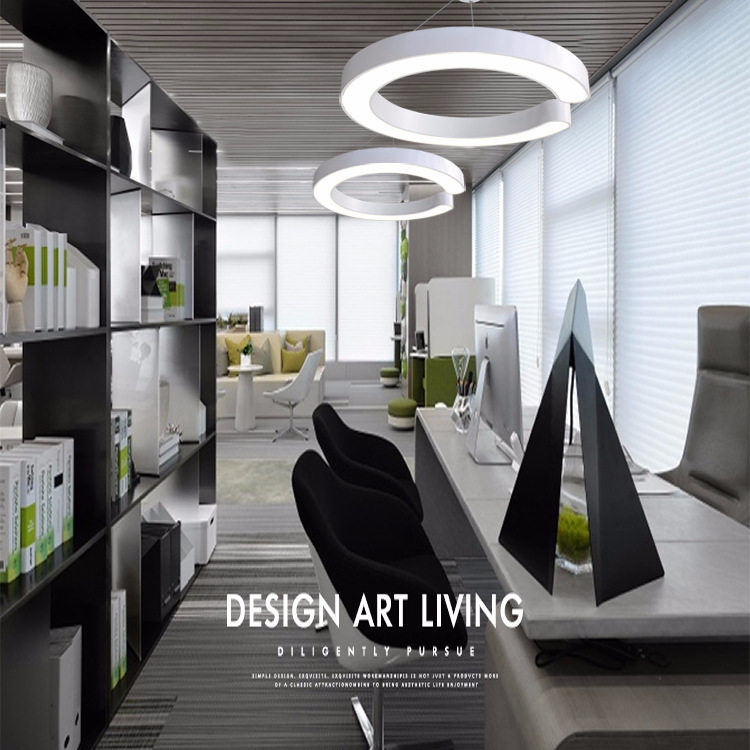 C字半圆LED吊灯北欧艺术吧台吊灯时尚创意loft灯现代简约办公室灯