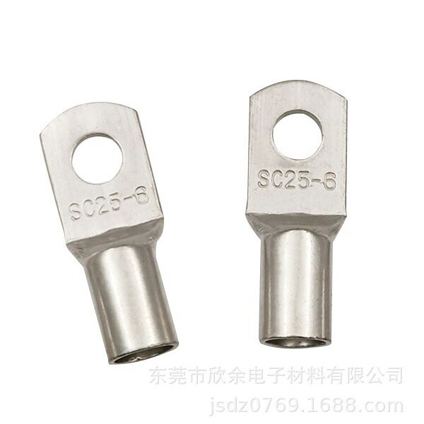 供应 SC窥口高压铜管端子，SC25-6 铜鼻子，铜线耳，接线端子