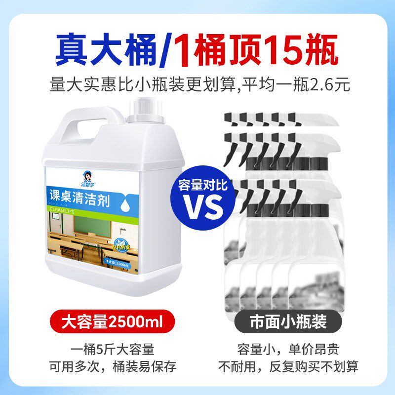课桌椅清洁剂强力去污桌面学生擦桌子书桌洗办公木家具专用非神器