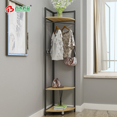 卧室转角衣帽架三角衣架落地墙角挂衣架三角卧室置物架室内挂衣架