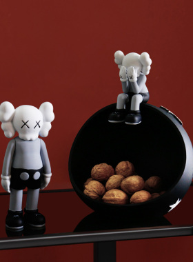 轻奢高档现代客厅玄关入户入门进门口放钥匙的收纳托盘装饰品摆件