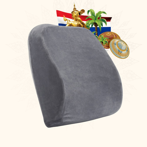 PARATEX泰国天然乳胶靠枕汽车靠背垫座椅靠垫护腰办公室腰垫腰枕