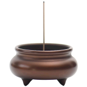 宽和 仿古茶道禅意供佛香薰炉 香炉纯铜家用室内供奉檀香线香炉