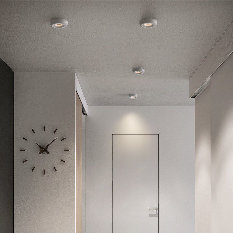 免开孔防眩明装led射灯客厅无主灯照明设计师走廊服装店商用筒灯