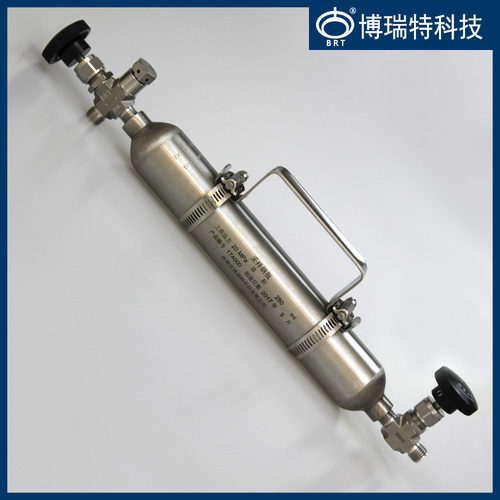 BPY-G300型 300ml【316L不锈钢】无缝采样钢瓶 带阀门手柄