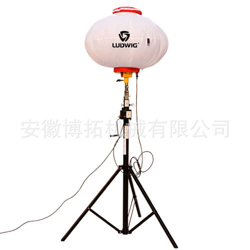 移动升降三角架手摇杆200WLED灯月球灯防炫目球形灯移动照明灯车
