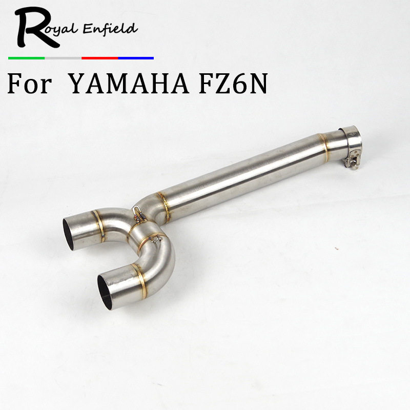 摩托车跑车改装配件 FZ6N 6S FZ600排气管不锈钢中段弯管转接头