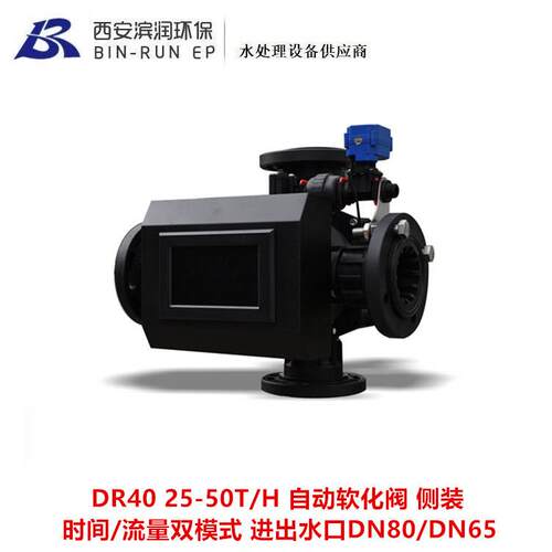 洁源阀DR40 侧装时间流量自动软化阀 25-50T/H 进出水口DN80/DN65
