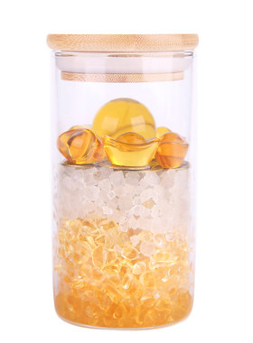 禅意阁 安忍水摆件地藏聚气五黄二黑水晶球碎石