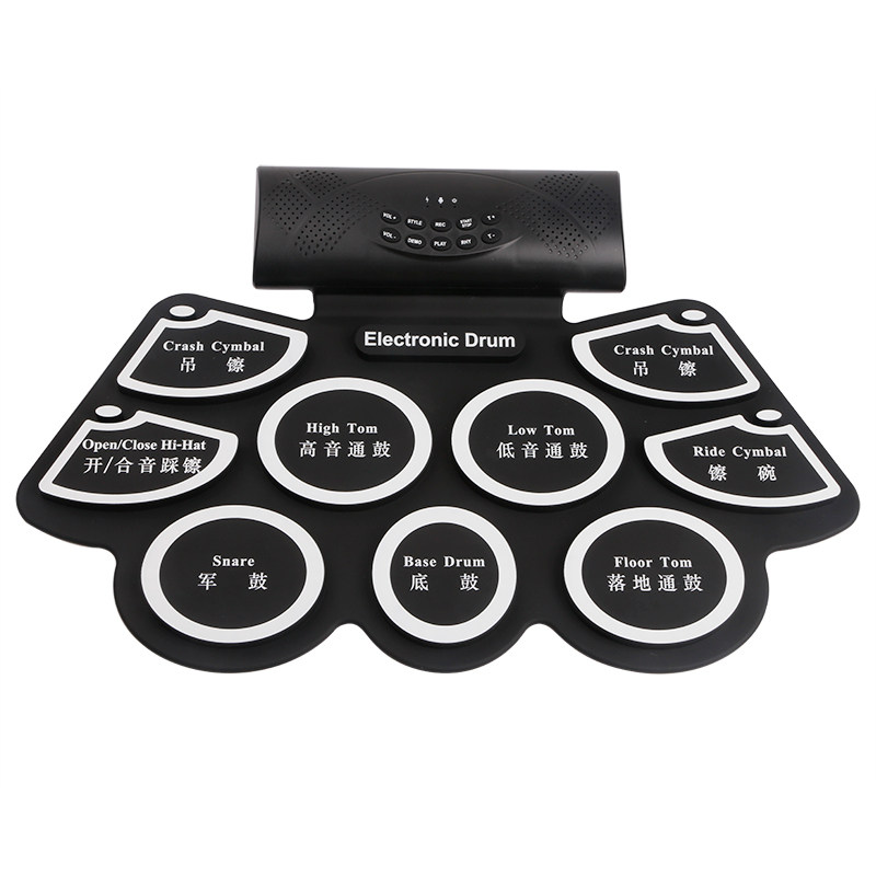 手卷便携式电子架子鼓电鼓成人初学者儿童入门打击爵士鼓练手神器