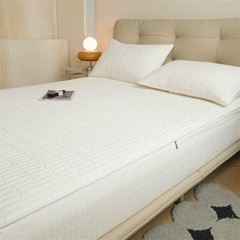 六面全包夹棉床笠席梦思床垫保护套乳胶床垫罩加厚拉链款床罩防滑