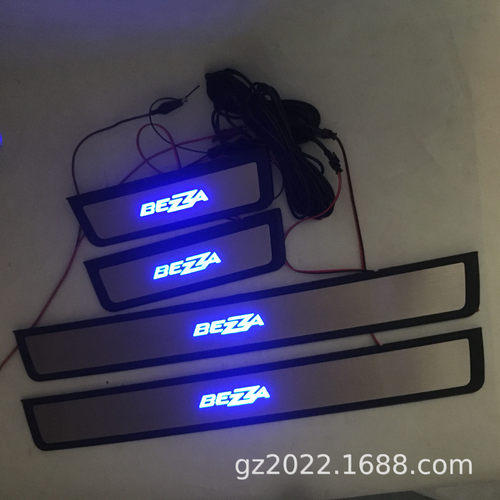 适用于Perodua Bezza不锈钢LED灯迎宾踏板门槛条BEZZA改装