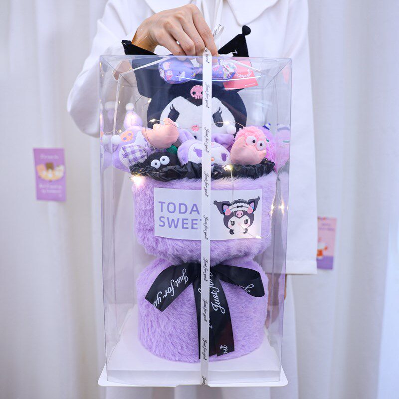 三丽鸥库洛米公仔玩偶花束可爱卡通娃娃送女友孩子生日礼物礼盒装