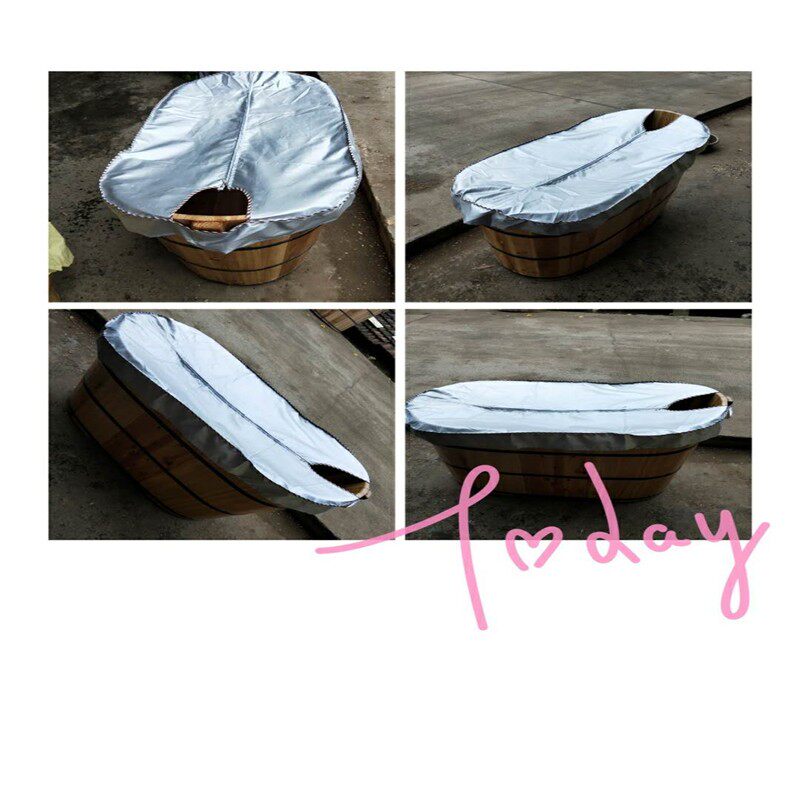 儿童成人浴桶木桶保温罩塑料沐浴浴缸套加厚保暖防水防尘针特价