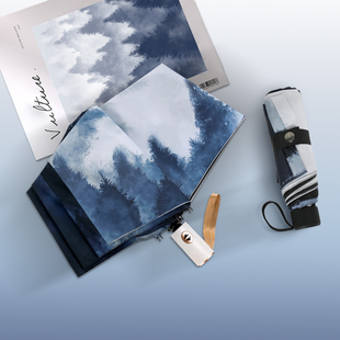 雪堡太阳伞全自动折叠雨伞男生简约晴雨两用遮阳伞女防晒防紫外线