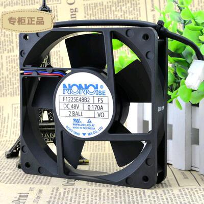 原装 NONOISE 48V0.17A 12CM 12025 工业电源散热风扇 F1225E48B2