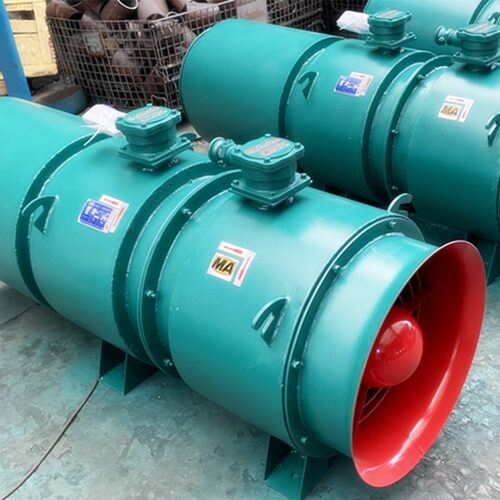 湖南科祥 矿用防爆对旋轴流通风机 FBD/2X5.5KW 矿用压入式风机
