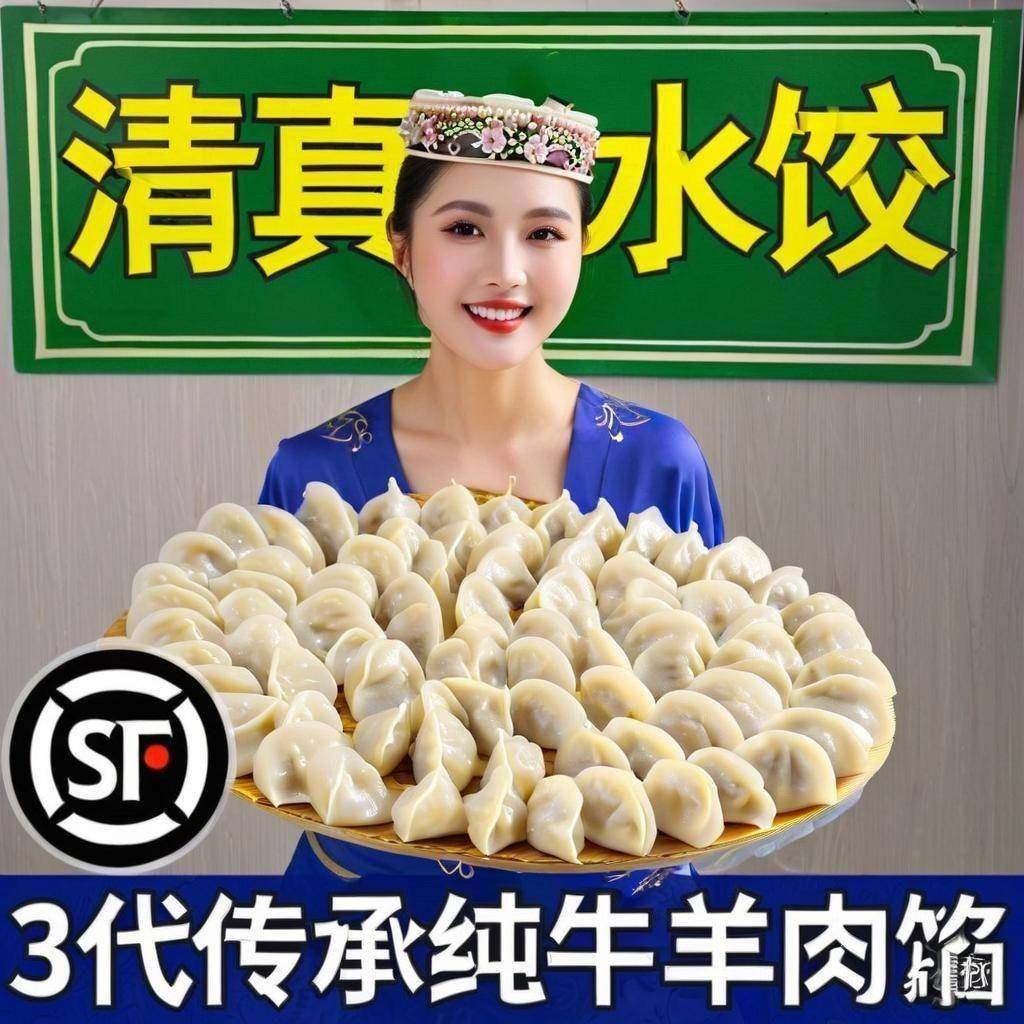 老师傅清真水饺纯手工正宗原切新鲜牛肉馅羊肉馅水饺早晚餐夜宵