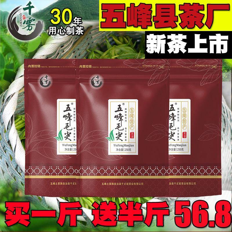 【2025新茶】五峰毛尖宜昌三峡湖北高山散装炒青绿茶共500克
