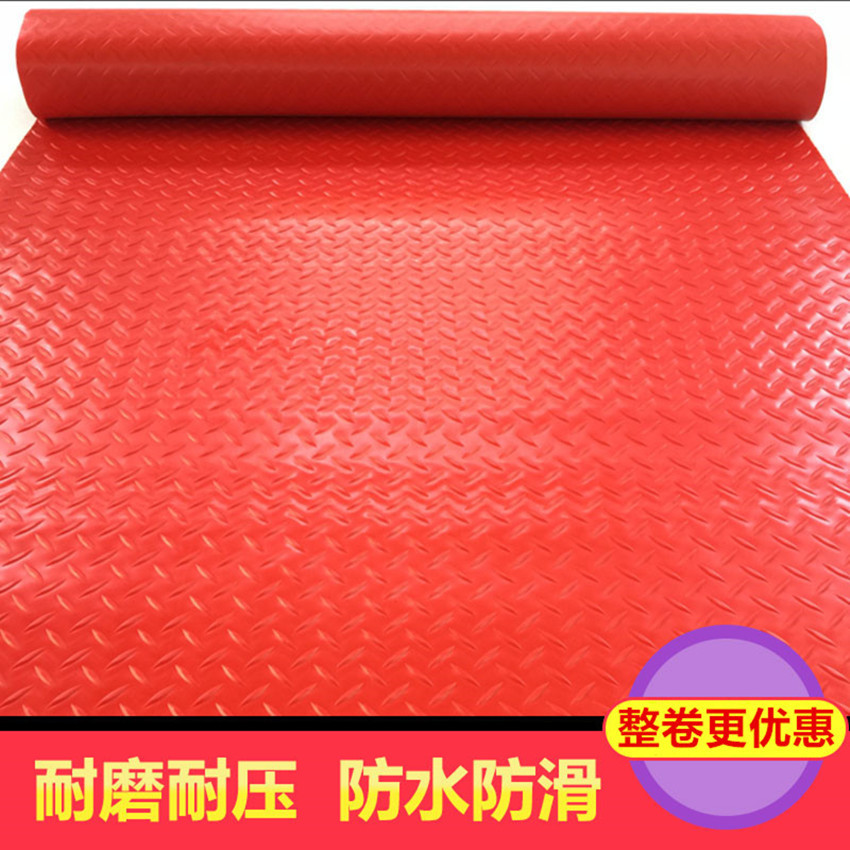 批发pvc人字纹铜钱纹塑料地胶楼梯走廊门口塑胶防水防滑地垫全铺
