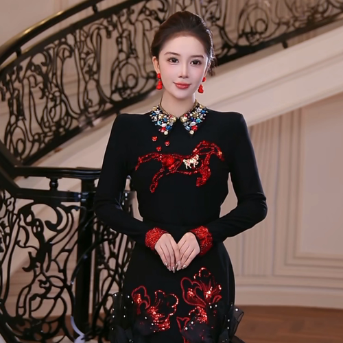 芙娜妮重工镶钻马到福来T恤