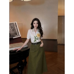 【芙娜妮】2026新款气质衬衣新中式女汉服套装春夏款套装F2620794