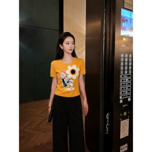 【芙娜妮】2026新款气质衬衣新中式女汉服上衣夏款短袖F2620792A