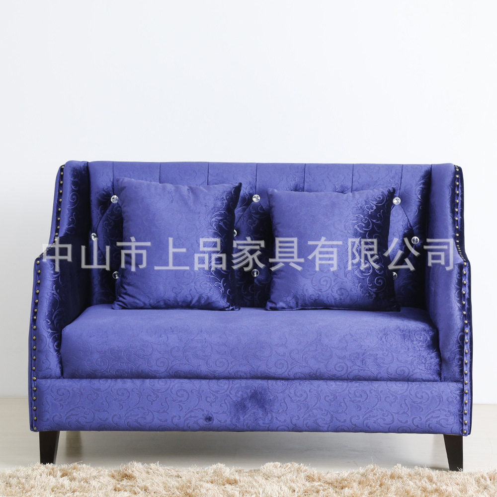 现代简约布艺卡座沙发 咖啡厅KTV卡座 酒店接待处沙发[SP-KS406]