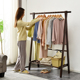 实木挂衣架落地卧室家用衣帽架置物架简易衣架门口简约衣服挂架子