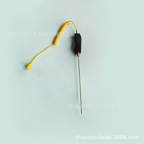 大手柄手持式热电偶K型铠装热电偶WRNK-187铝厂专用WRNK-187A