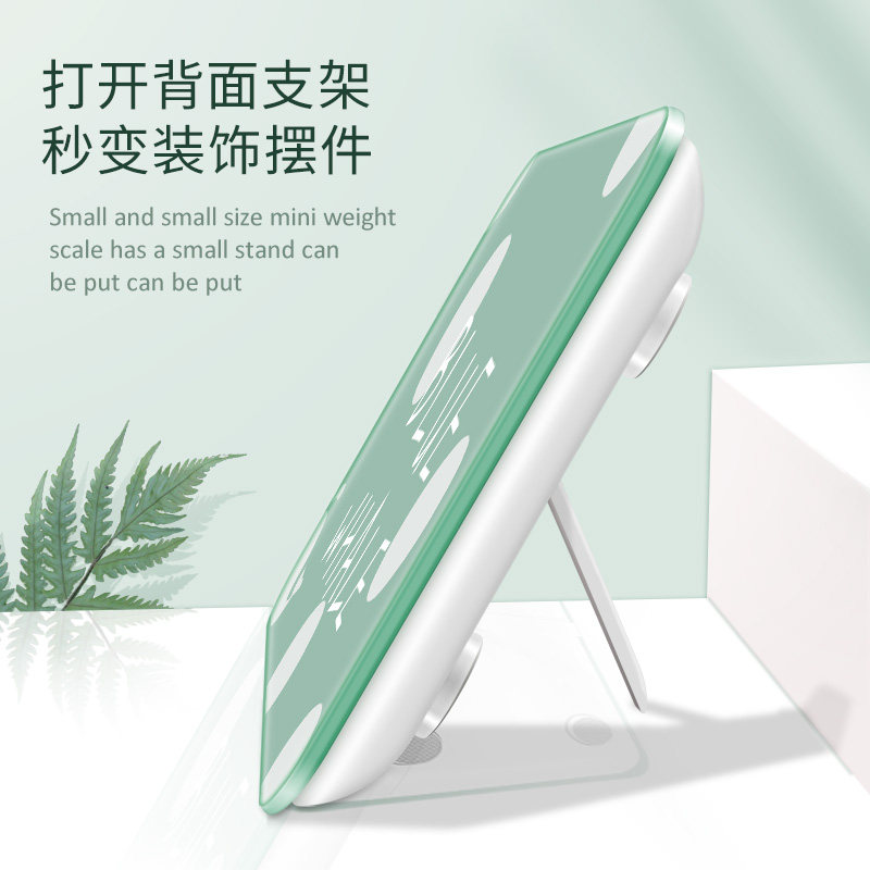 迷你体重秤家用小型人体称重电子秤精准便携式女生宿舍小巧充电款