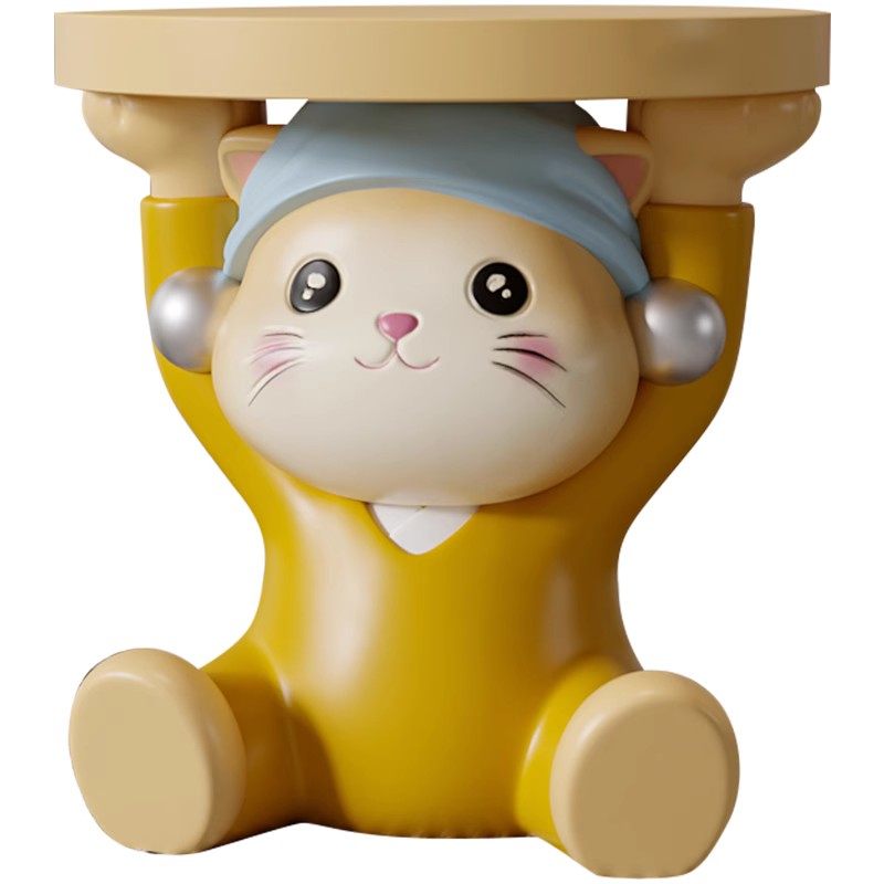 可爱猫咪小凳子创意个性矮凳入户门换鞋凳门口家用客厅儿童穿鞋凳