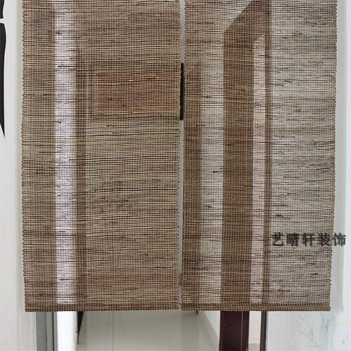 艺晴轩门帘粗麻帘中式帘茶馆帘玄关隔断帘子装饰帘半透帘透风帘