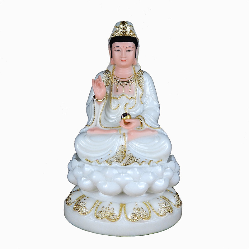 眼光娘娘神像 汉白玉 佛像眼光圣母家用供奉明目元君玉石眼光奶奶