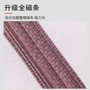 夏天农村自建房大门沙窗门帘防蚊魔术贴车库大号全磁条金刚网纱门
