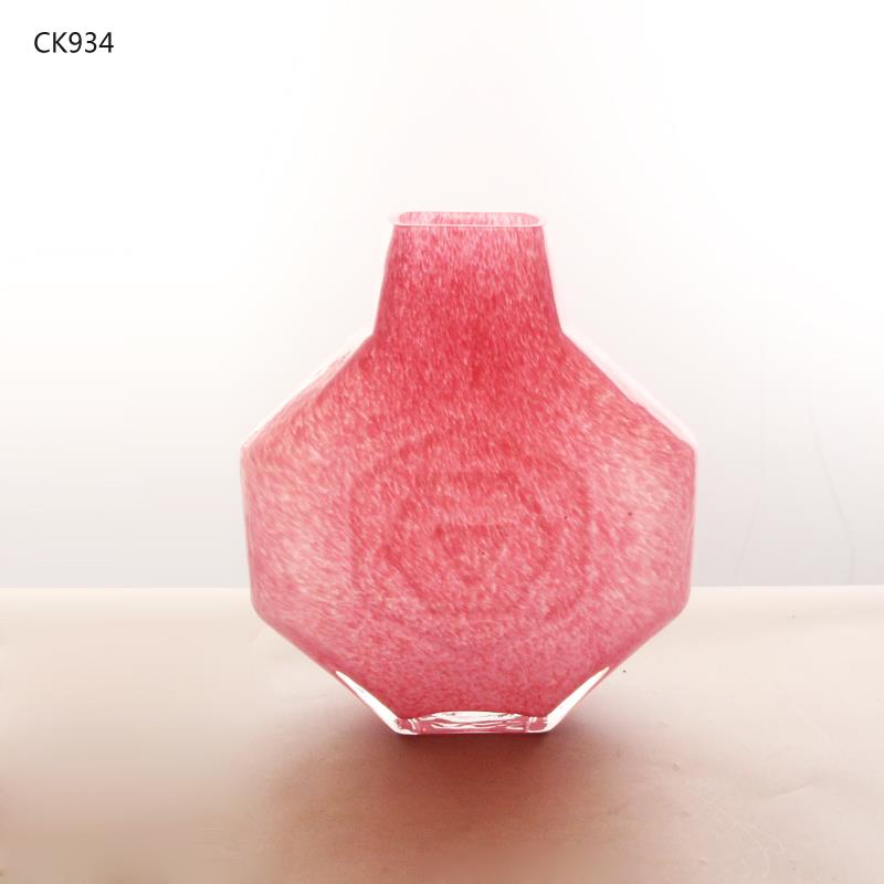 百花园精致缠丝工玻璃容器 纯手工家居工艺品饰品干花花瓶摆件