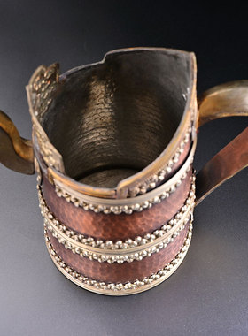 藏式用品尼泊尔铜水壶青稞壶铜酥油茶壶茶具家居工艺礼品装饰摆件