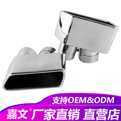 适用于宝马五系GT排气改装FO2 GTT535改GT550银方口尾不锈钢尾喉