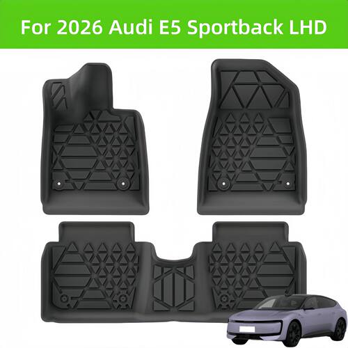For 2026 Aodi E5 Sportback TPE Car Floor Mat/Rear Trunk Mat