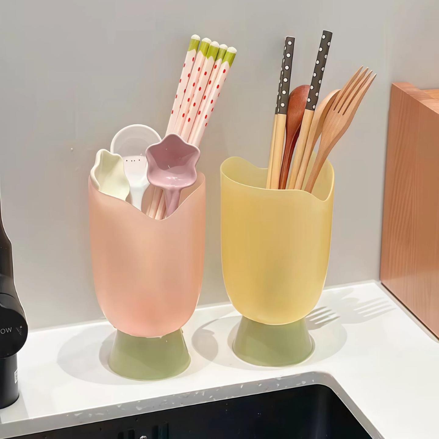 郁金香造型可沥水多功能厨房勺叉图片