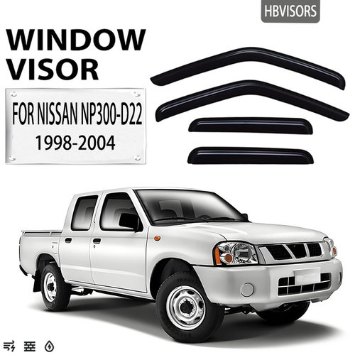 适用于NISSAN NP300-D22晴雨挡雨眉遮雨档黑武士Window visor