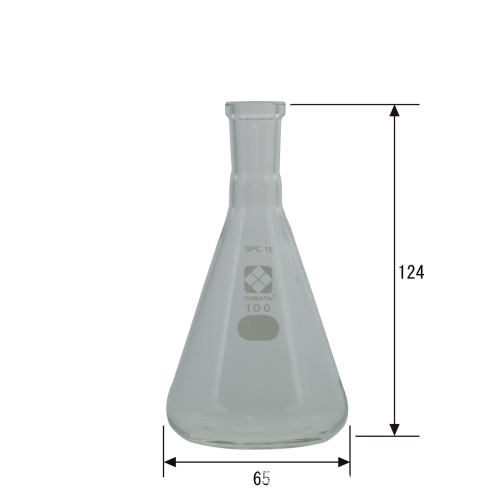SIBATA柴田科学  普通折叠三角瓶 15/25 100mL